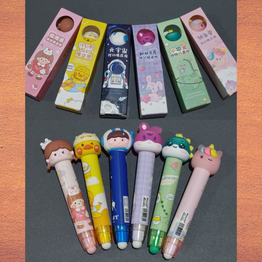 

Penghapus Pensil Stick Mekanik Motif Unik Cartoon