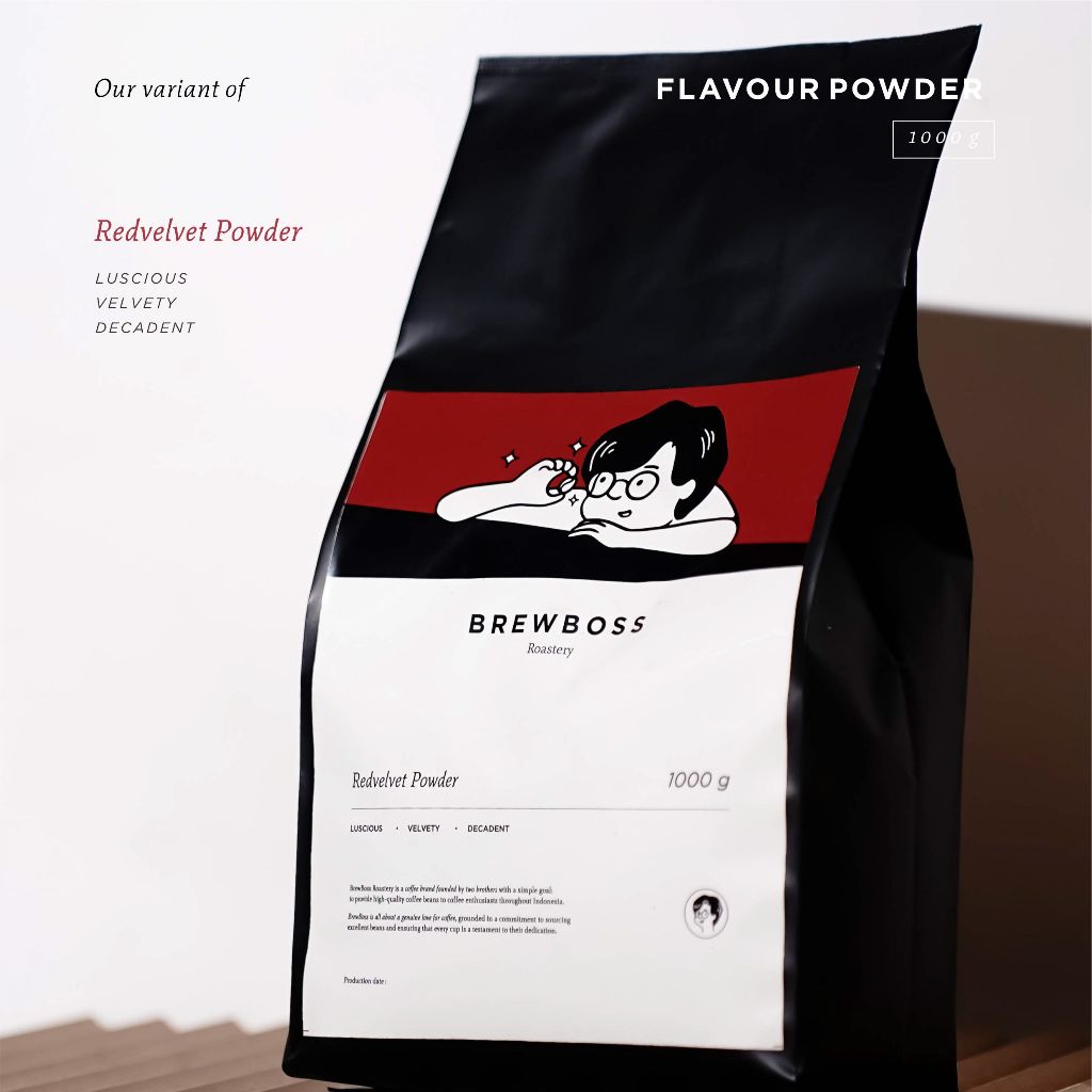 

Redvelvet | BrewBoss Flavor Powder | 1000g | Bubuk | Serbuk
