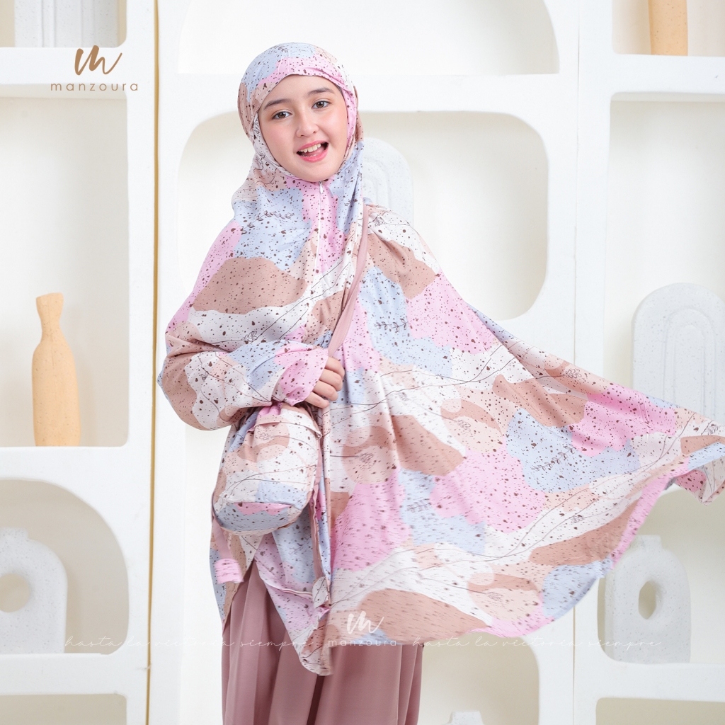 Mukena Anak Perempuan Rayon Premium 2in1 Resleting Mukenah Tanggung TK SD SMP Remaja Dewasa Couple