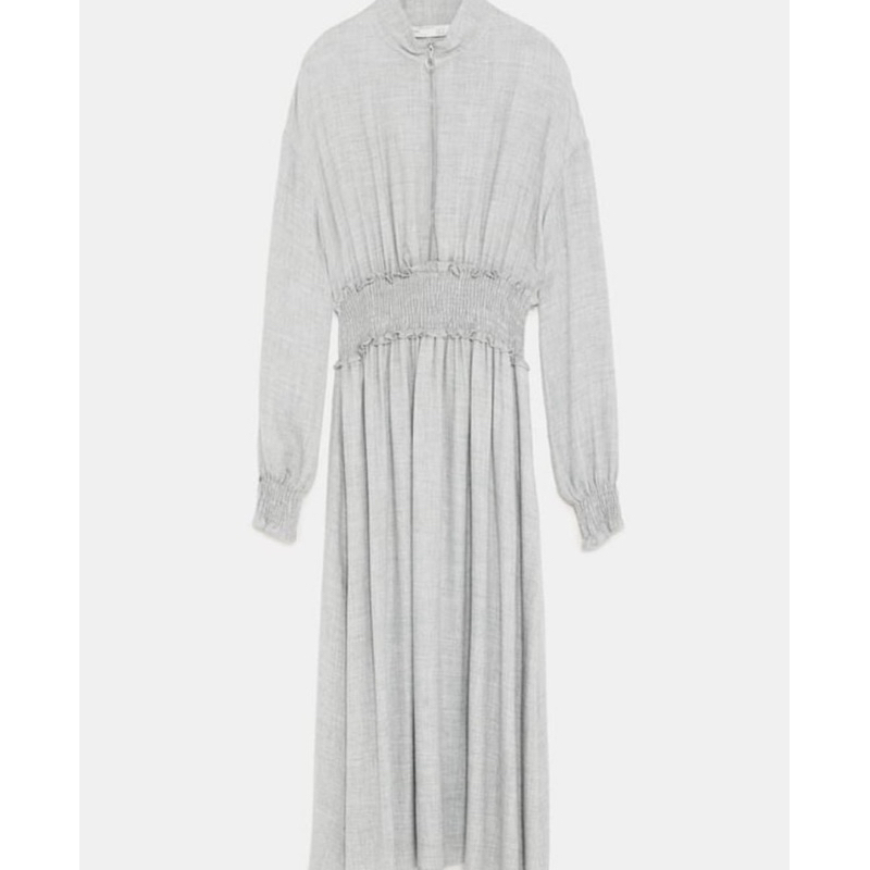 #WOMENS# LONG DRESS GREY By ZARA ORIGINAL STORE RESMI