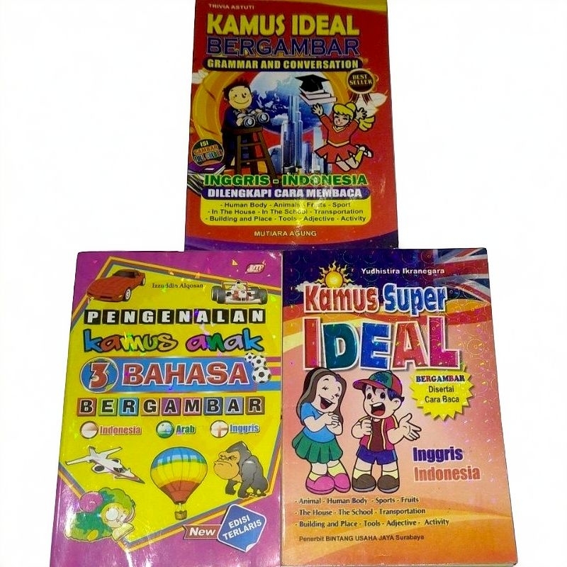 Kamus Ideal / Kamus Bergambar / Kamus Super Ideal / Kamus 3 Bahasa