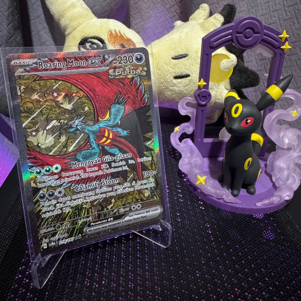 218/187 Pokemon TCG Indonesia Roaring Moon ex SV8a SAR