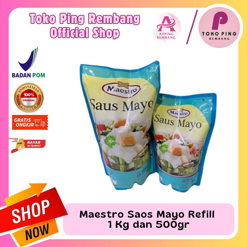 

Maestro Saos Mayo Refill 1 Kg dan 500gr | Mayonnaise