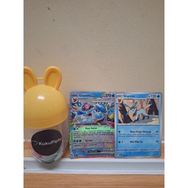 Glaceon Glaceon EX RR Kartu pokemon sv8a