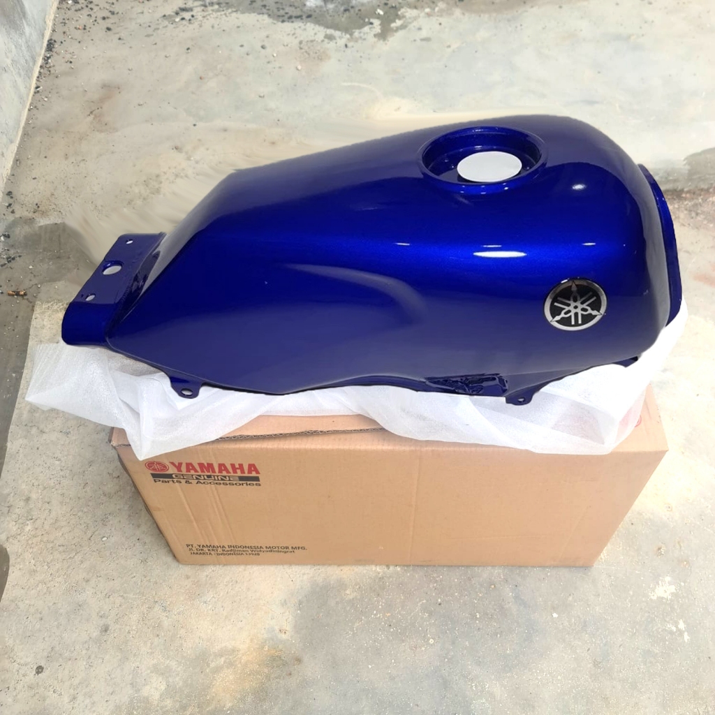 Tangki Bensin Fuel Tank Yamaha Scorpio Z Steko Biru Original YGP 5BP-F4110-00-P1