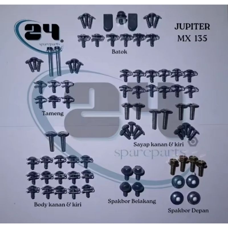 BAUT BAUD FULL SET FULL BODY MOTOR JUPITER MX 135 LAMA BAUT BAUD FULL SET FULL BODY MOTOR JUPITER MX