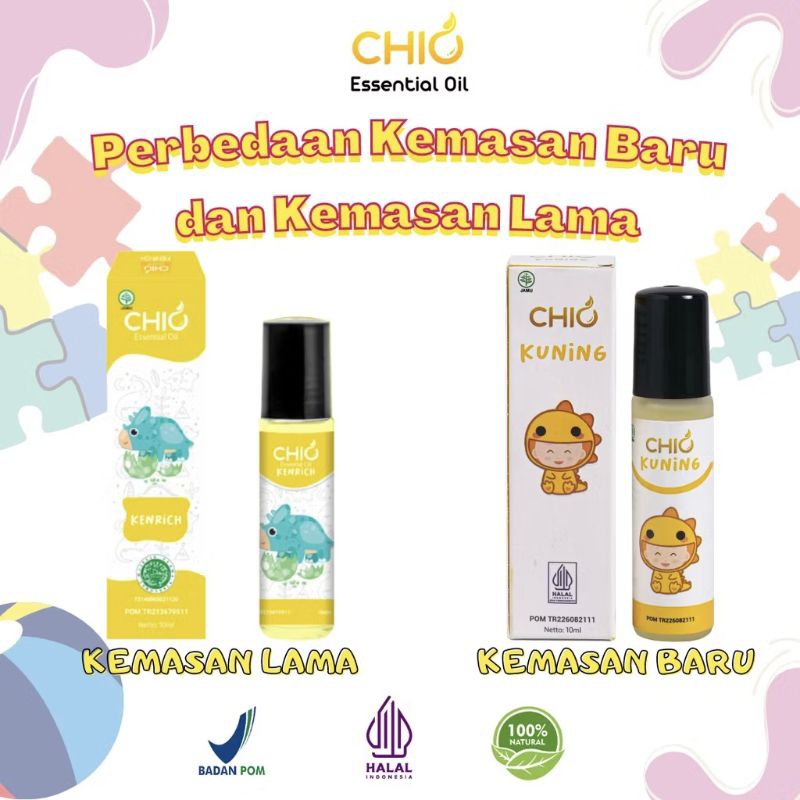 Chio Baby Roll On Bye Bye Colic Essential Oil Baby and Kid Untuk Anak Usia 0-12 Tahun 10ml