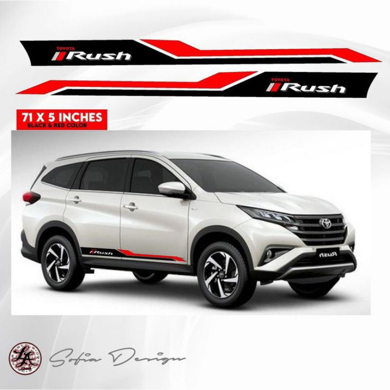 Sticker mobil rush sticker list terlaris mobil rush stiker mobil rush terios dll stiker keren mobil 