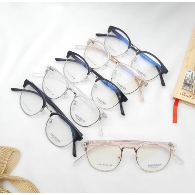 frame kacamata 6214 bisa lensa antiradiasi || Blueray || Photocromic || Bluecromic