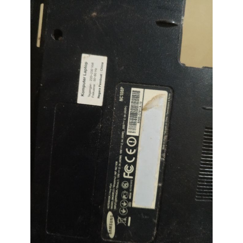 casing bawah notebook Samsung nc108p ori