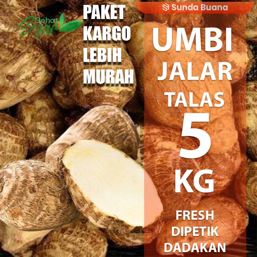 

Paket kargo Umbi Jalar Talas Kimpul 5 kg