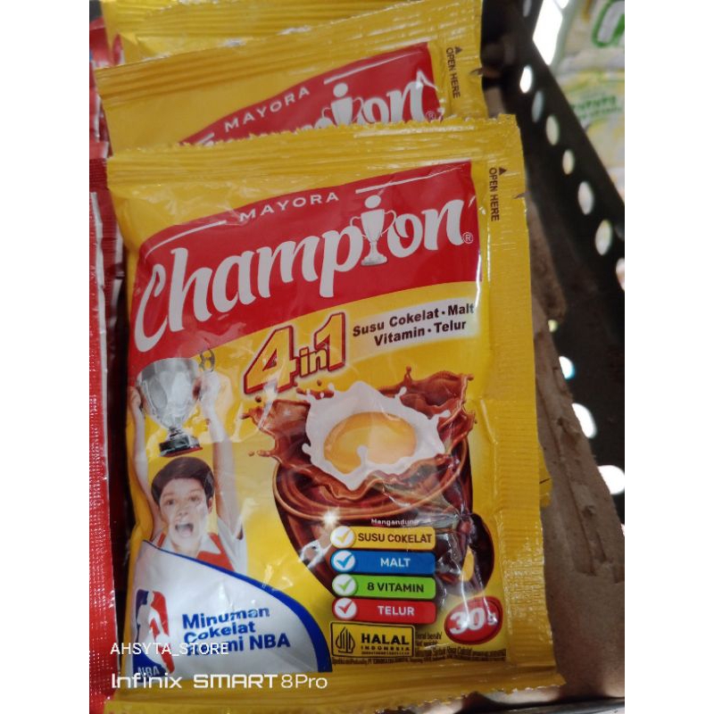 

AHSYTA STORE ||| CHAMPION 4in1 MINUMAN RASA COKLAT 30G