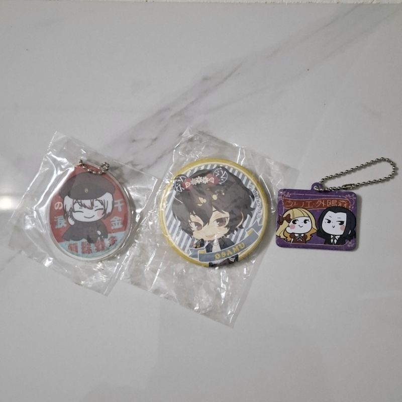 Bungo Stray Dogs/BSD Original Merch (Keychain & Badge)