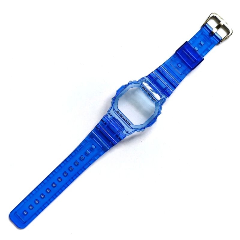 BNB STRAP BEZEL GSHOCK G SHOCK DW 5600 GW B5600 JELLY CLEAR BIRU BLUE