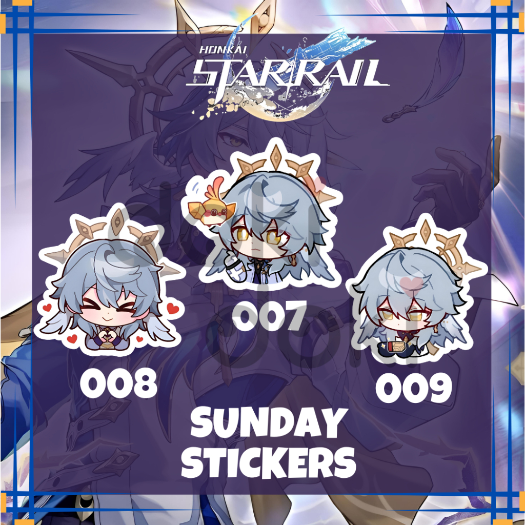 

STICKER SUNDAY HONKAI STAR RAIL STIKER VINYL