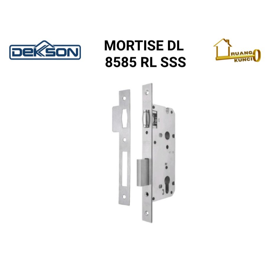 Body Bodi Kunci kayu / Mortise Lock Dekkson 8585 RL (Pelor) SUS 304