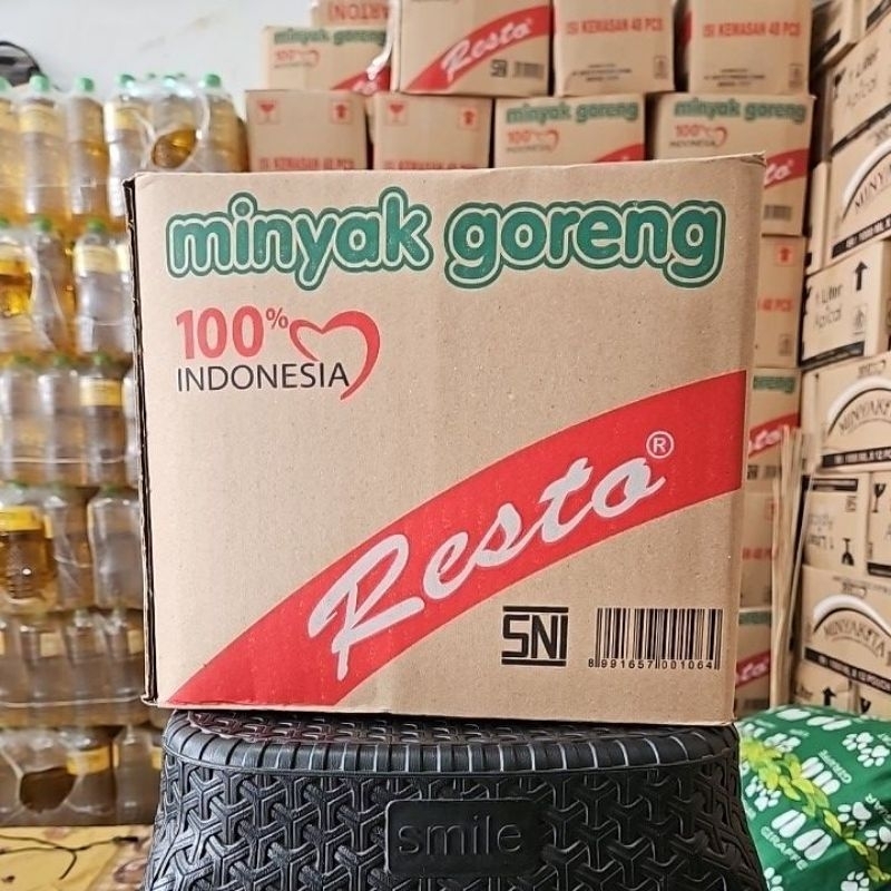 Grosir RESTO BANTAL 180ml 1 Dus isi 48 Pcs Minyak Goreng Premium COCOK UNTUK PAKET SEMBAKO