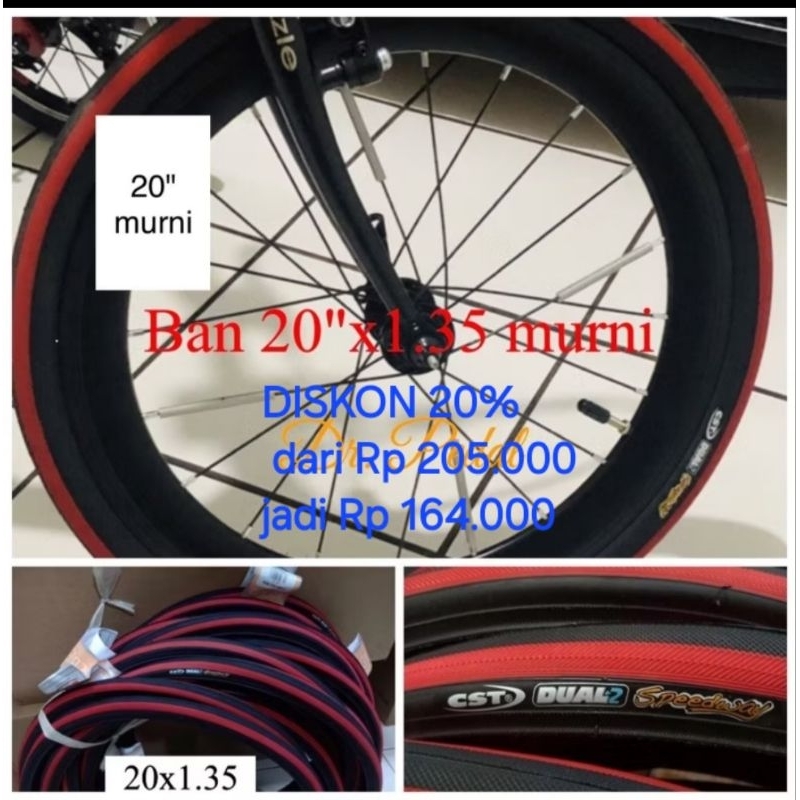 ban cst 20 - ban seli 20 - ban sepeda 20 - ban sepeda lipat 20 - ban cst 20 - ban slick 20 - ban bmx