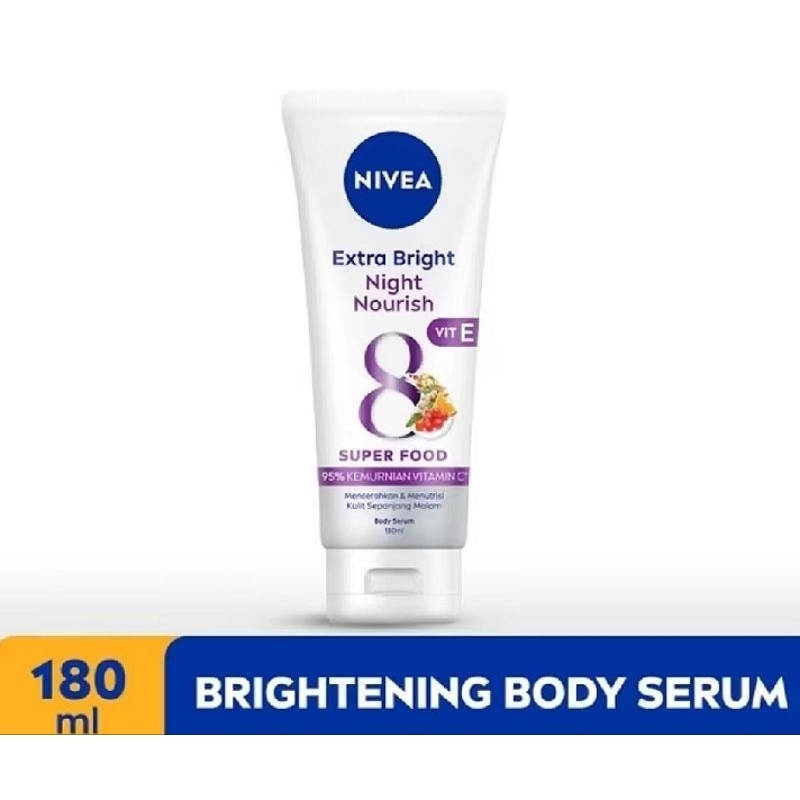 NIVEA EXTRA BRIGHT BODY SERUM BODY LOTION NIGHT NOURISH