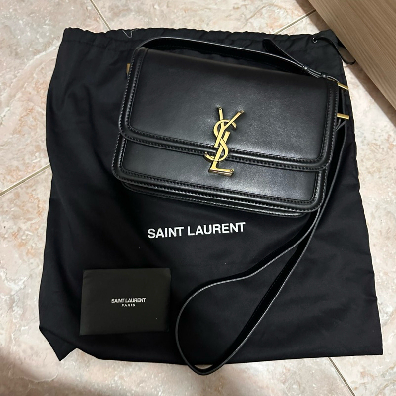 preloved tas ysl sol ferino black ghw