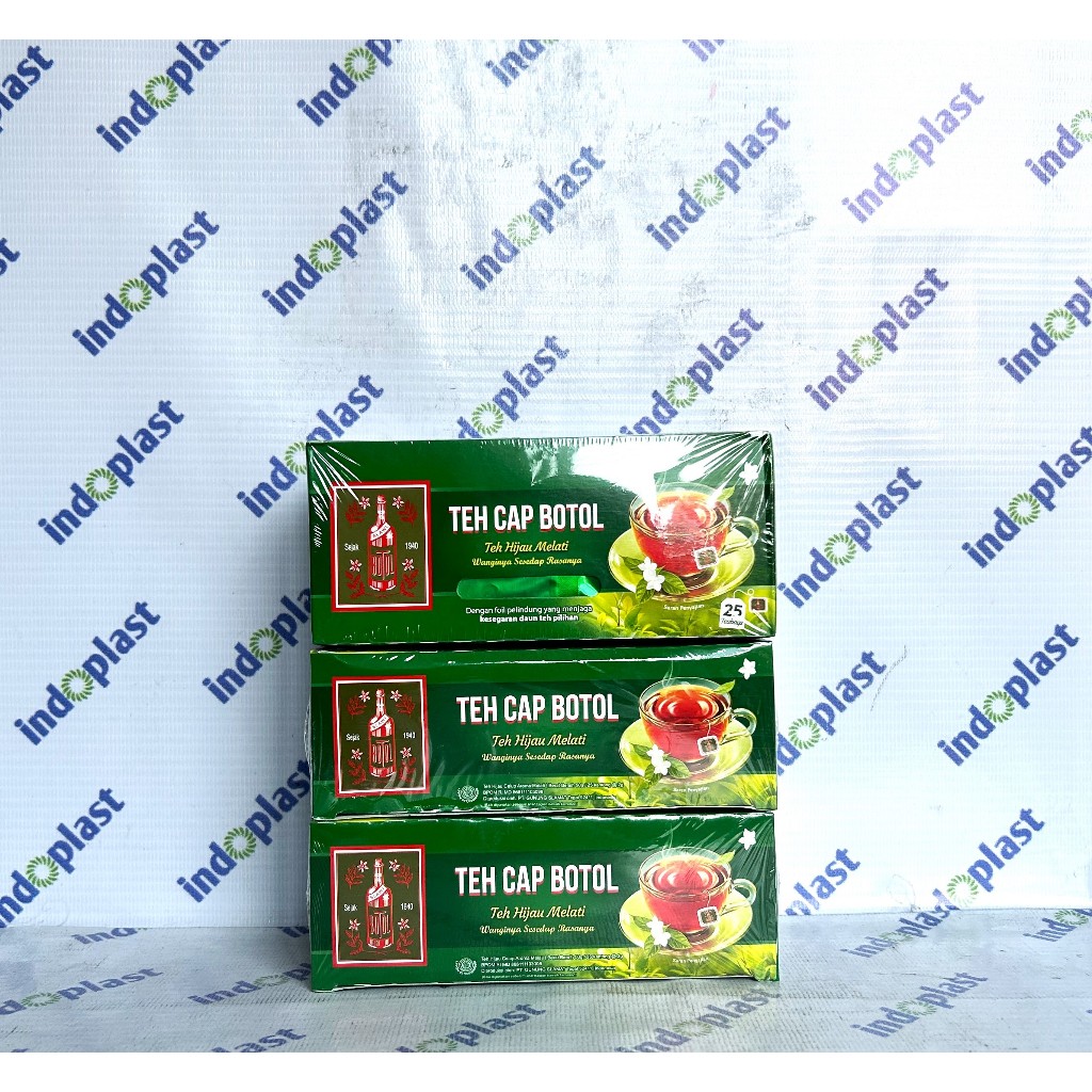 

Teh Celup Cap Botol Hijau Aroma Melati Envelope 25s (Tea Bag dengan amplop / Teh Celup)