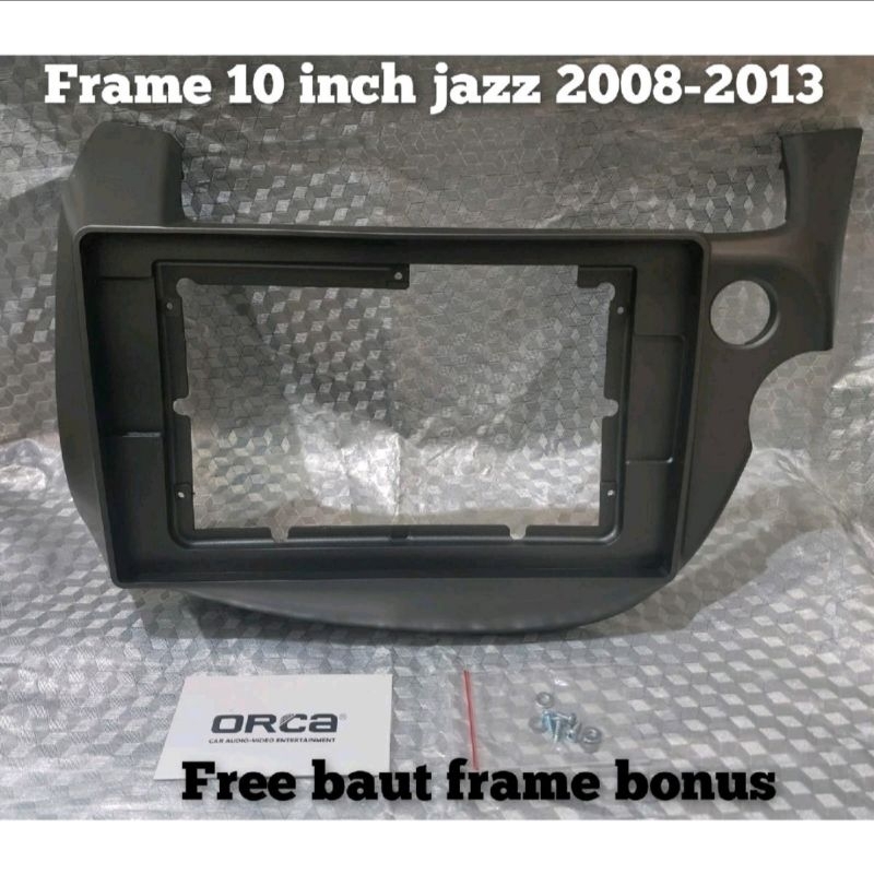 frame head unit android 10 inch mobil honda jazz 2008-2012