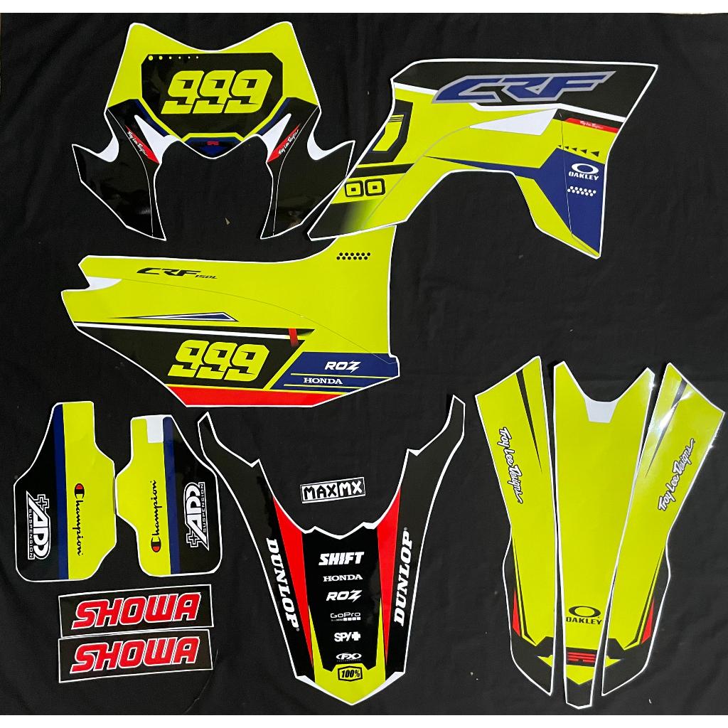 STIKER DECAL CRF 150L FULLBODY 124 HIJAU STABILO