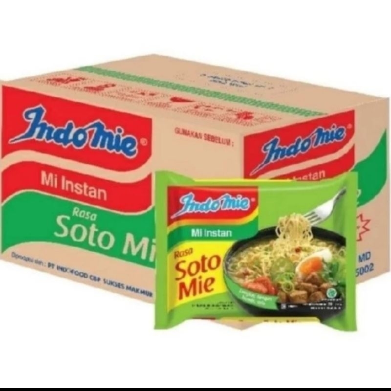 

Indomie Mie Instan Rasa Soto Mie [ 1 Dus isi 40 Bks ]