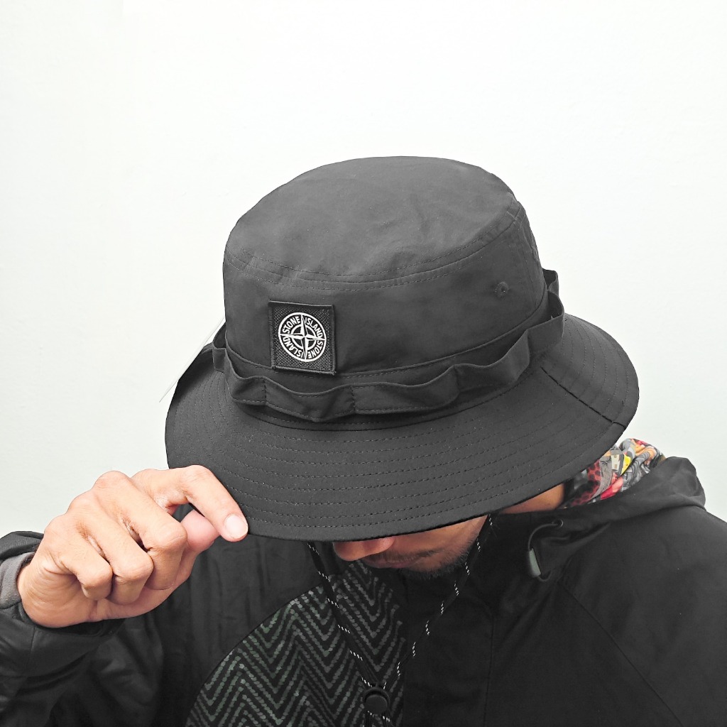 STN Bucket Hat Topi Original Hiking Travelling Topi Mancing Unisex Pria Wanita Import (484)