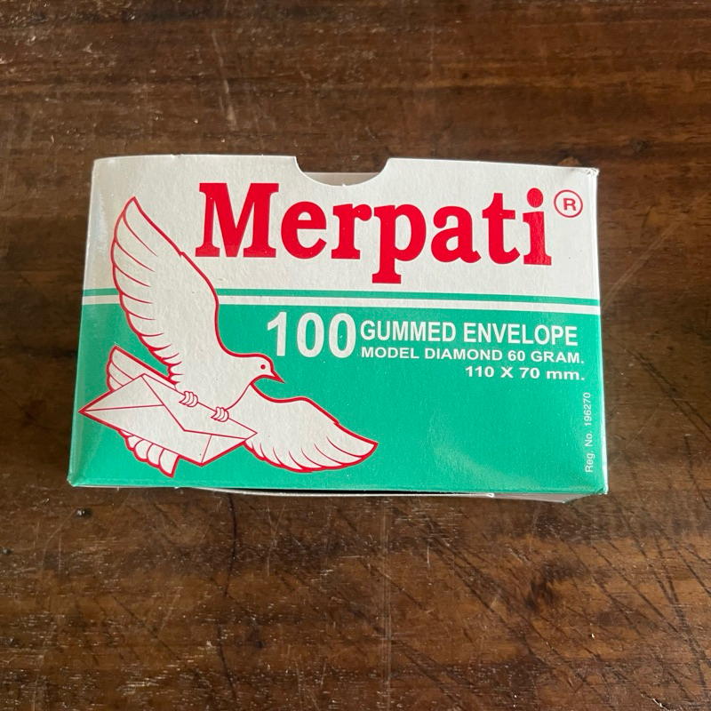 

Amplop Merpati Kotak 110 x 70mm 60g isi 100pcs
