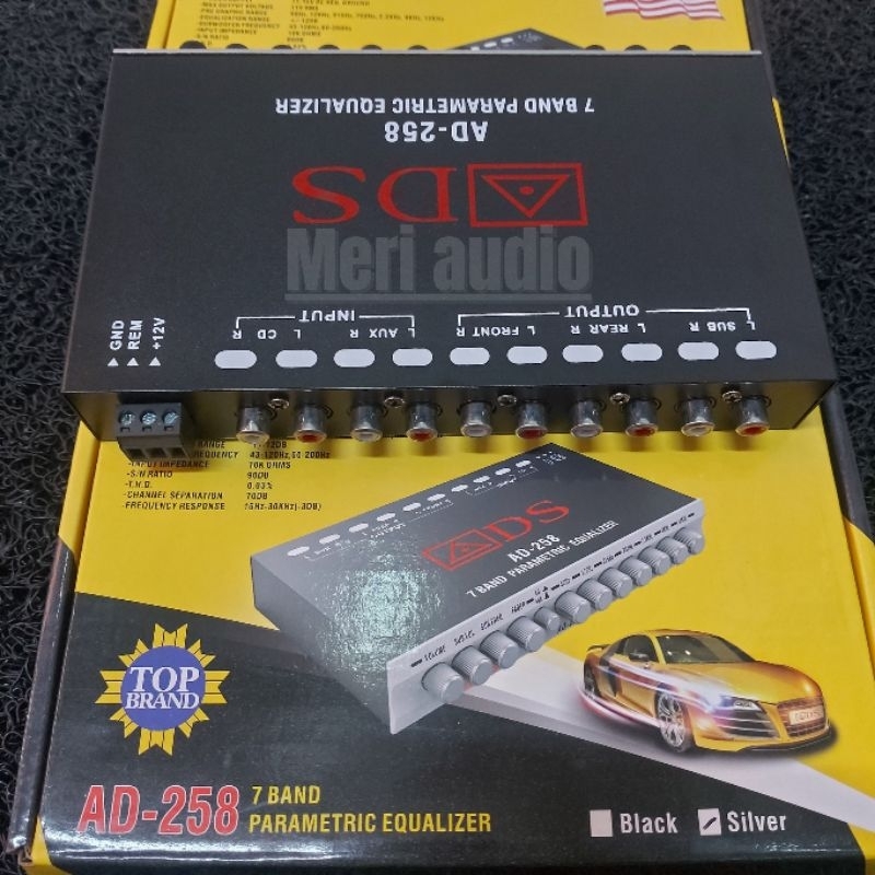 pRM Pream Parametrik ADS AD 258 Pream ADS 7Band Parametrik Equalizer