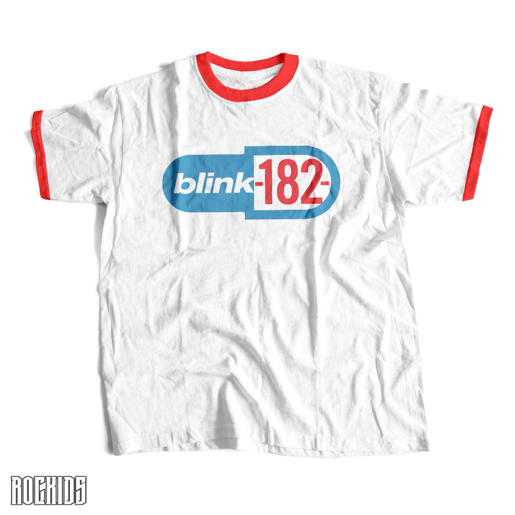 blink 182 - ringer tee - kaos dewasa dan anak blink 182 - kaos blink 182 - kaos blink 182 anak - tsh
