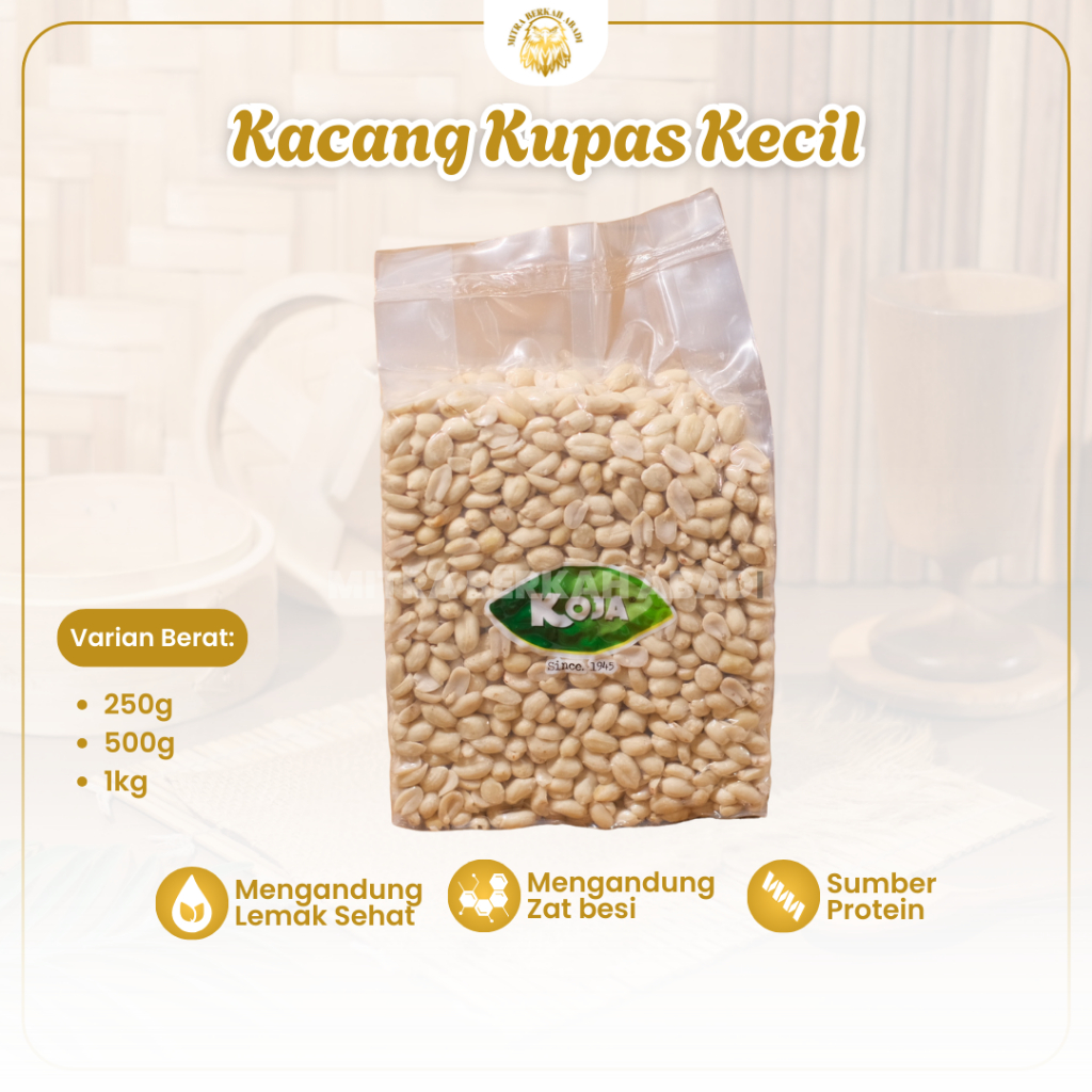 

Kacang Tanah Kupas Ukuran Kecil 61/71 Tanggung 41/51 Mitra Berkah Abadi