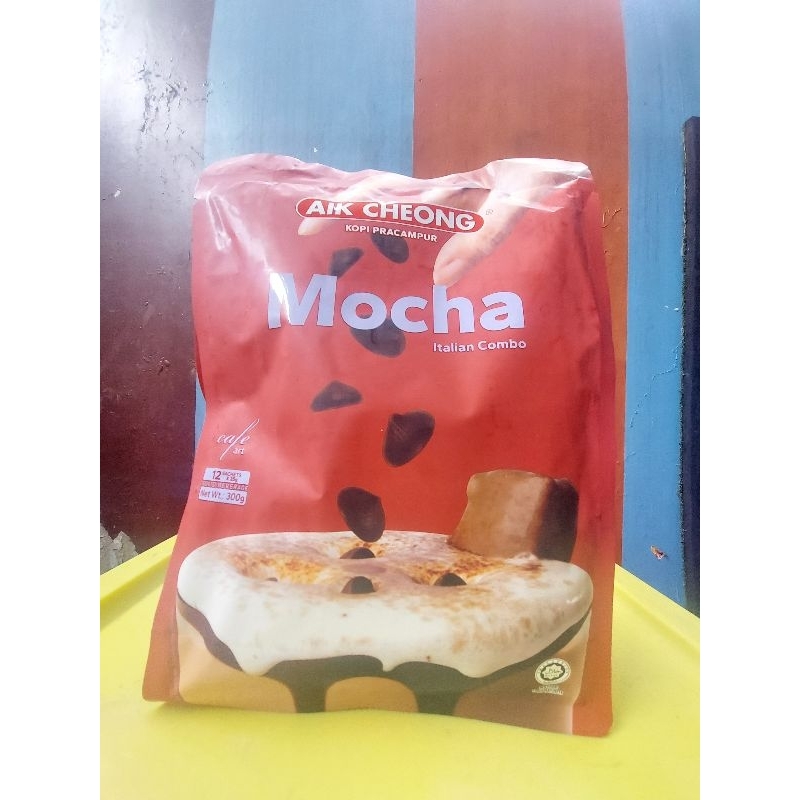 

Aik Cheong Cafe Art Mocha (12x25gr) Aik Cheong Mocha Cafe Art Kopi Pracampur Italian Combo