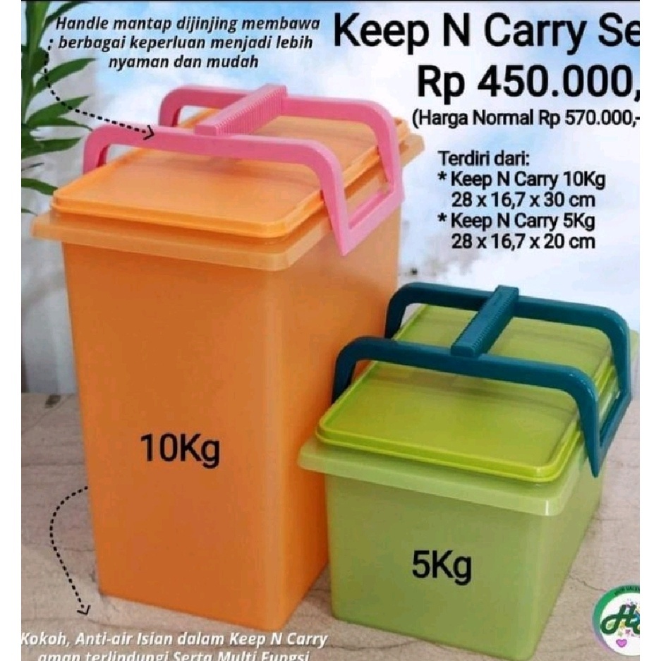 jumbo keep n carry set 10kg PROMO keep n carry 5kg ORI keep carry