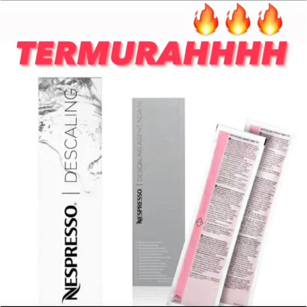 Nespresso Descaling Kit - Pembersih Kerak Mesin Kopi Nespresso - 100% Original