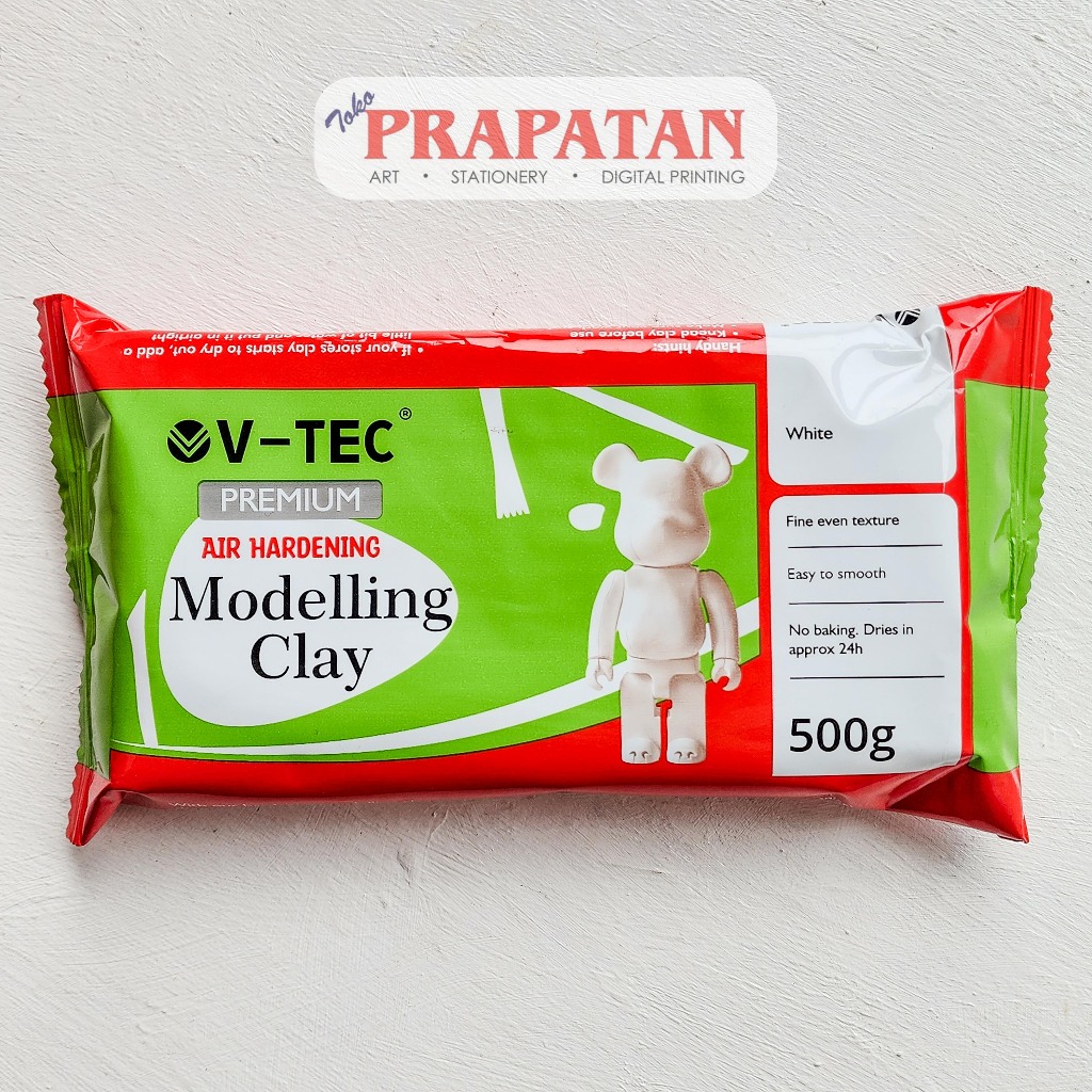 

V-TEC Air Hardening Modelling Clay 500g | Tanah Liat | Pottery