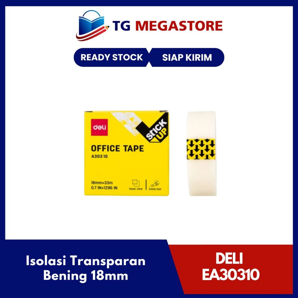 

Isolasi DELI Transparan Bening 18mm - EA30310