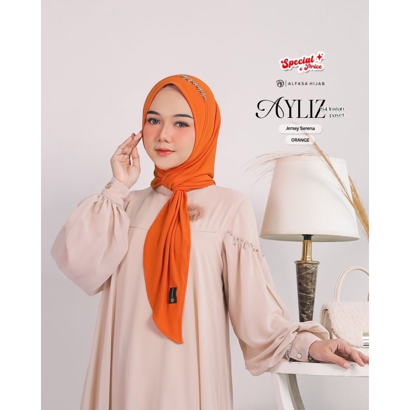 Ayliz s4 Instan Payet | Hijab Segiempat Instan Payet by Alfasa Hijab | Hijab Instan Terbaru 2025
