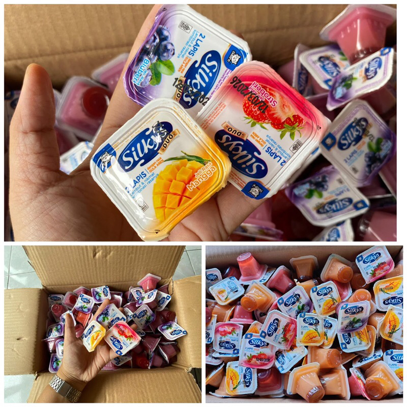 

Silkys puding duo get 4 pack isi 10 biji 260gram random mix all variab