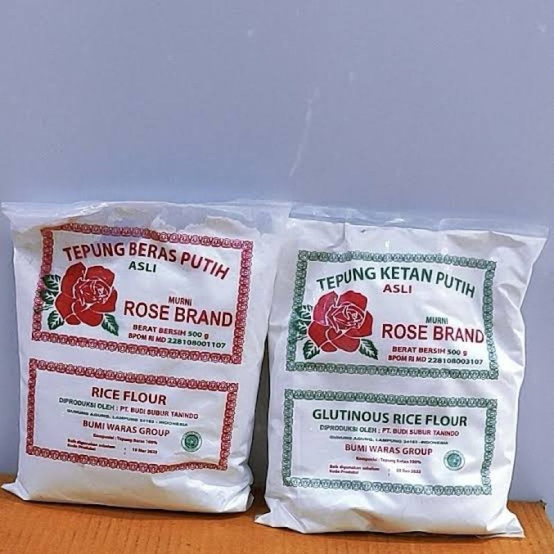 

Tepung beras/ketan Rose brand 500gr