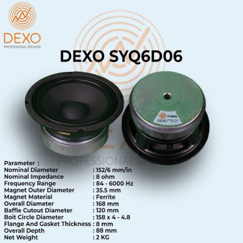 SPEAKER DEXO 6 INCH,SPEAKER MINIATUR BALAP,DIJAMIN BALAP