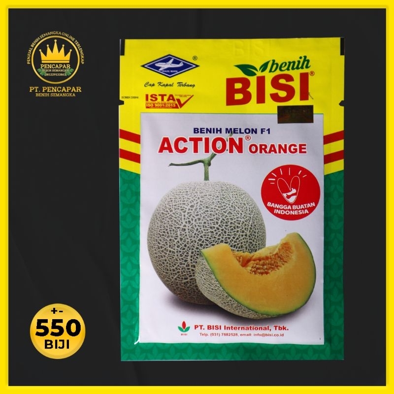BENIH MELON ACTION - BISI - ORANGE isi 550 butir