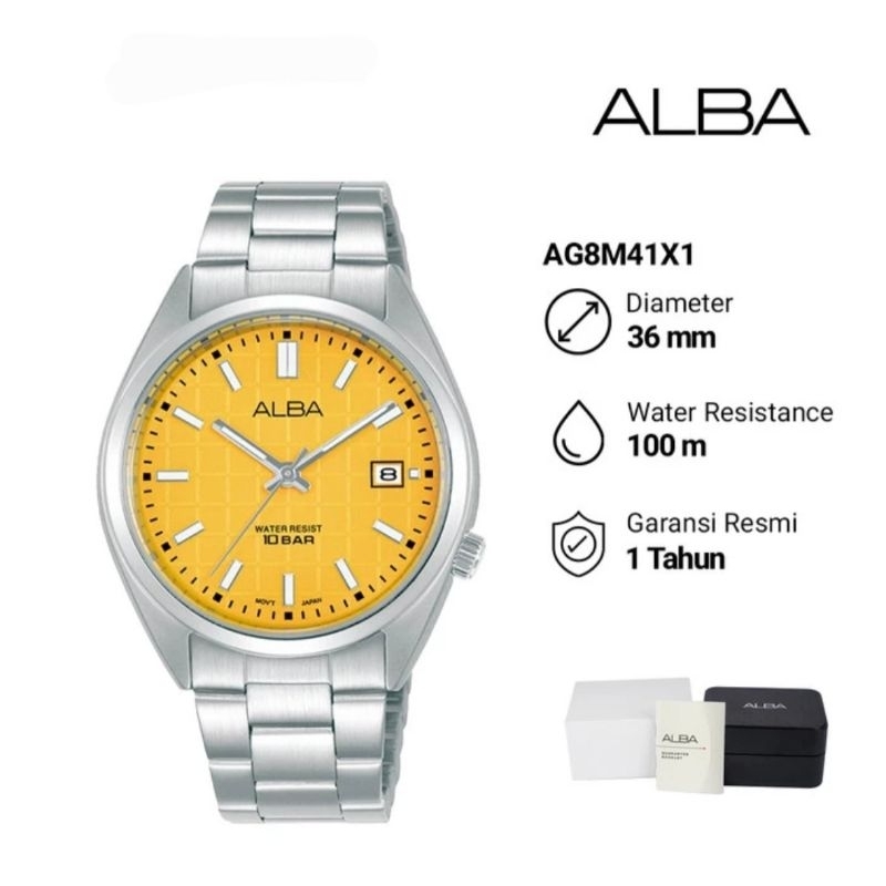 Jam Tangan Wanita Alba AG8M41X1 Original Garansi Resmi