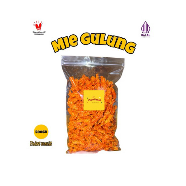 

Mie gulung/Mie pedas daun jeruk 500gram-Cemilan, Food, Kering, Keripik, Snack