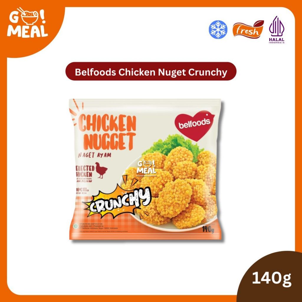 

BELFOODS CHICKEN NUGGET CRUNCHY 140 gr - CHICKEN NUGGET CRUNCHY 250 gr - NUGGET COIN 250 gr