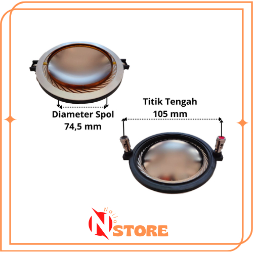 Spol Tweeter 74,5 mm M120 M130 RDW Spol Twetter 74 M120 130 Spul Twiter Twitter