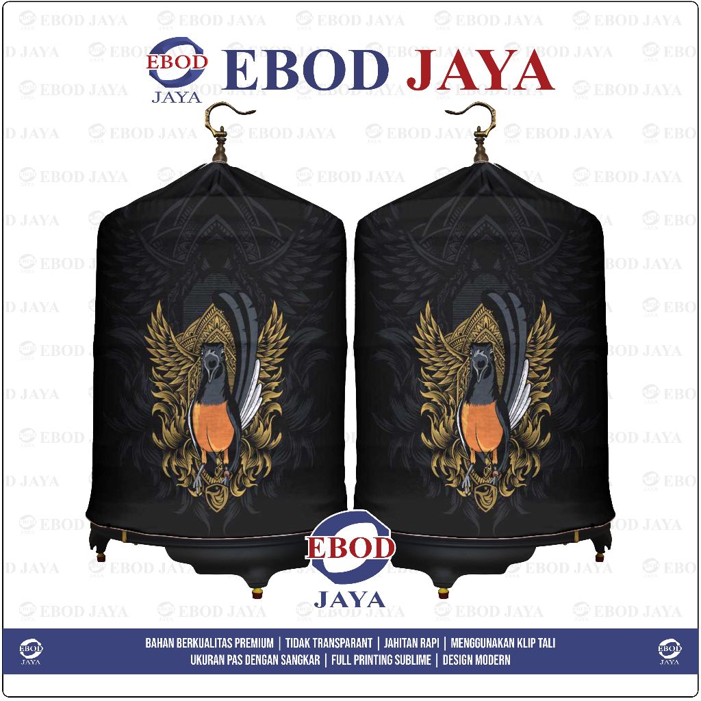 KERODONG FULL PRINTING SANGKAR MURAI - BURUNG MURAI