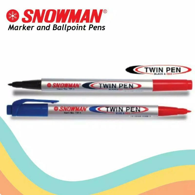 

Spidol Twin Pen Snowman 2 in 1