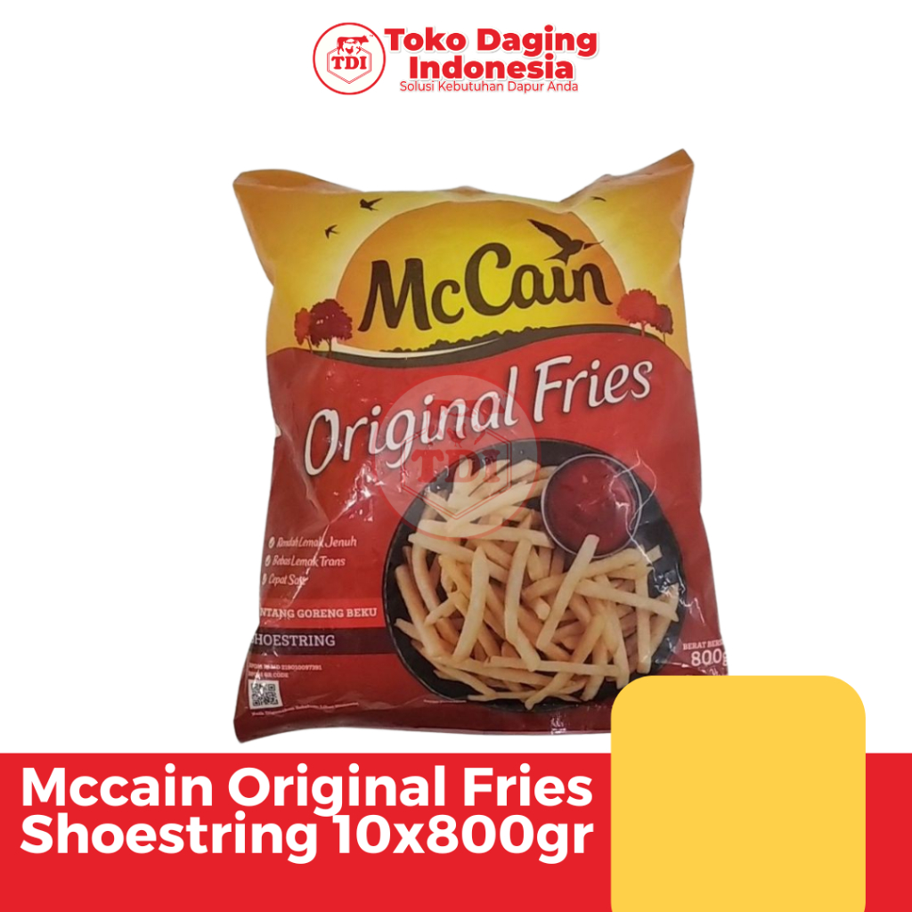 

Mccain Original Fries Shoestring 10x800gr